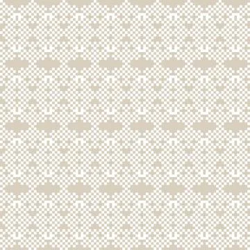 Snowflakes Fair Isle Seamless Pattern Design Stock Illustration