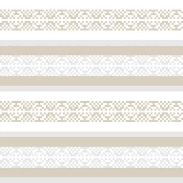 Snowflakes Fair Isle Seamless Pattern Design Stock Illustration