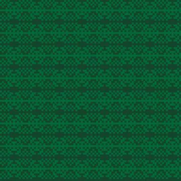 Snowflakes Fair Isle Seamless Pattern Design Stock Illustration