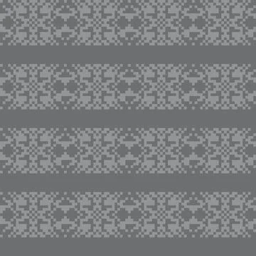 Snowflakes Fair Isle Seamless Pattern Design Stock Illustration