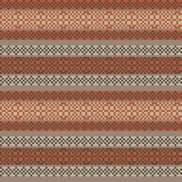 Snowflakes Fair Isle Seamless Pattern Design Stock Illustration