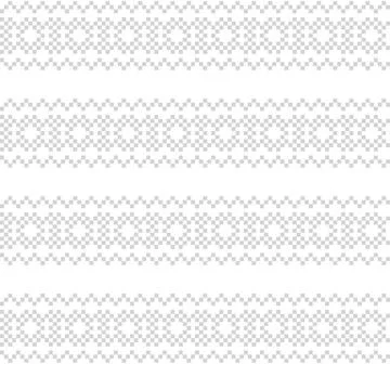 Snowflakes Fair Isle Seamless Pattern Design Stock Illustration