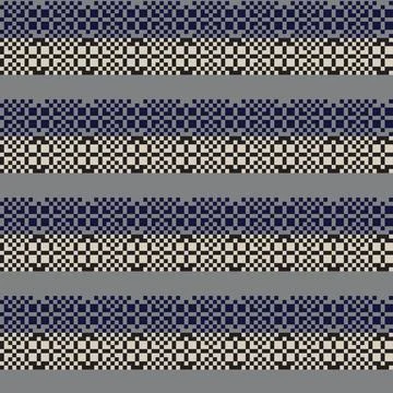 Snowflakes Fair Isle Seamless Pattern Design Stock Illustration