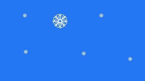 Snowflakes fall with sky Stock Footage 74779515