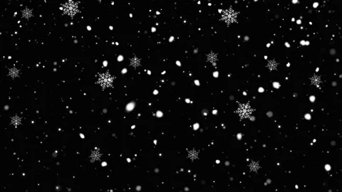 Snowflakes falling against a black background Stock-Footage 336591170