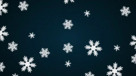 Snowflakes falling animation on black background. Stock Footage 139325485