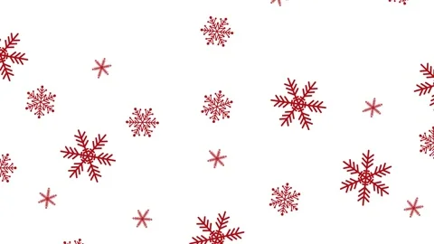 Snowflakes falling animation on white background. Video stock 139325519