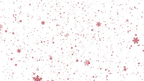 Snowflakes falling animation on white background. Stock Footage 139329550