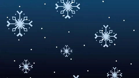 Snowflakes falling on blue background motion graphic with elegant winter an.. 스톡 동영상 333722686