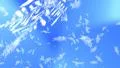 Snowflakes falling on blue loop HD Footage