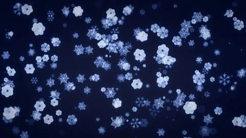 Snowflakes falling in a Christmas concept template Stock Footage 165558447