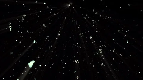 Snowflakes falling down creating magical winter atmosphere Stock Footage 327567916
