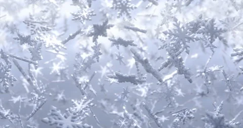 Snowflakes falling down in a loop Stock Footage 251366865