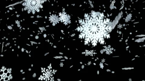 Snowflakes Falling Video stock 44240557