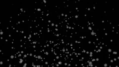 Snowflakes Falling Gently with a smooth transiion in and out. Stock Footage 145263691