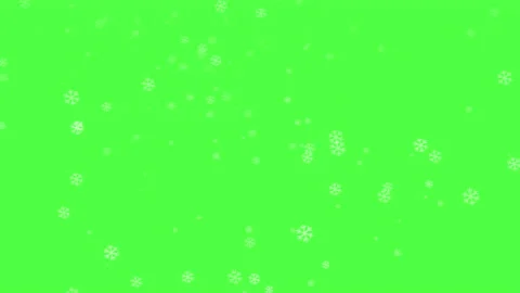 Snowflakes falling on green screen background. Video stock 221356071