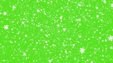 Snowflakes falling on green screen background. Video stock 335703253