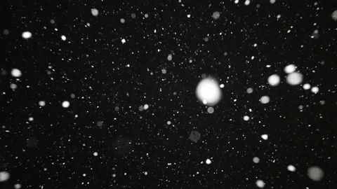 Snowflakes falling in the night 3 Stock Footage 226763094