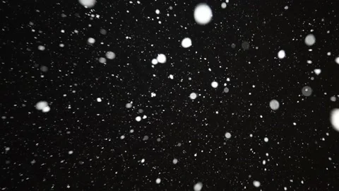 Snowflakes falling in the night 7 Stock Footage 226763614