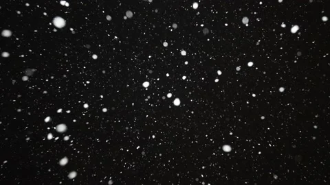 Snowflakes falling in the night 8 Stock Footage 226763645