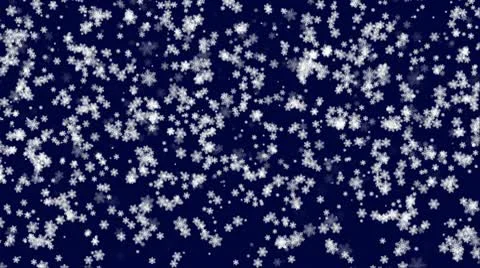 Snowflakes falling over dark blue background Stock Footage 10591307