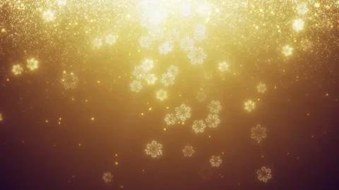 Snowflakes Falling with Particle glow Stock Footage 221554950