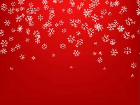 Snowflakes falling from the sky Stock Illustration