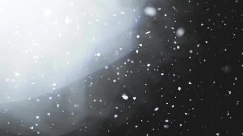 Snowflakes falling slowly at night Stock Footage 318032562