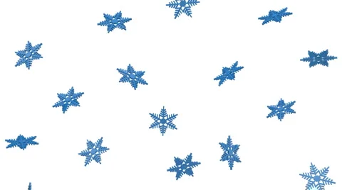 Snowflakes falling on white background Stock-Footage 908565