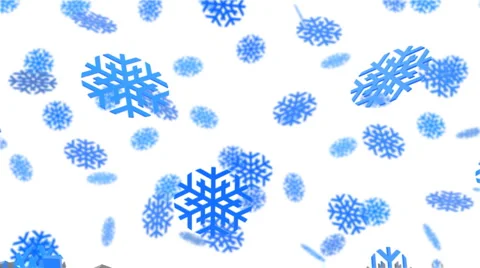 Snowflakes falling on white background Stock-Footage 918490