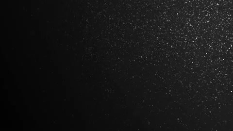 Snowflakes Floating on Black Background in Slow Motion. Looped 3d Animation of Stock-Footage 94415949