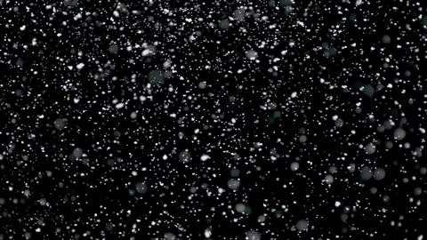 Snowflakes Floating Slowly At Night Stock Footage 321445137