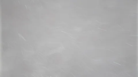 Snowflakes fly in different directions on a neutral light background. Stockbeeldmateriaal 85880448