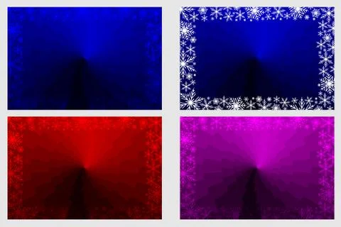 Snowflakes frame vector pattern Stock Illustration