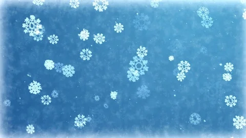 Snowflakes on frozen background. Seamless loop animation of winter holiday. 스톡 동영상 100318002