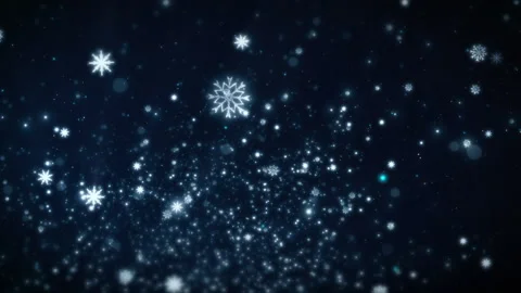 Snowflakes Glitter Bokeh Video stock 220867978