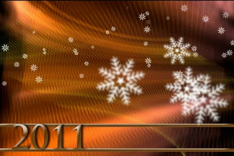 Snowflakes gold Stock Footage 999774