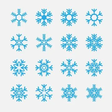 Snowflakes icon Illustrazione stock