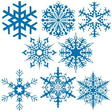Snowflakes Stock Illustration