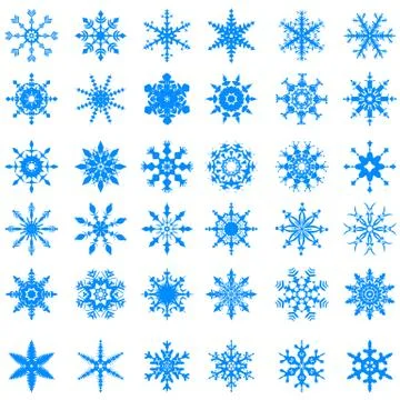 Snowflakes Stock Illustration