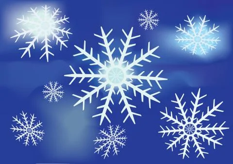 Snowflakes. Stock-Illustration