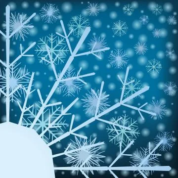 Snowflakes. Stock Illustration