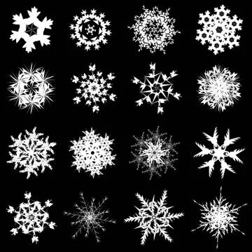 Snowflakes Illustrazione stock