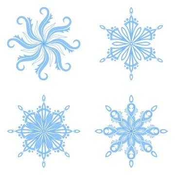 Snowflakes Stock Illustration