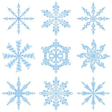 Snowflakes Stock Illustration