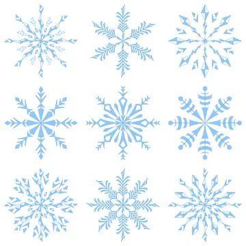 Snowflakes Stock Illustration