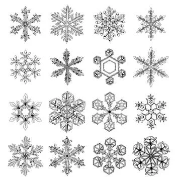 Snowflakes Stock Illustration
