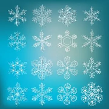 Snowflakes Stock Illustration