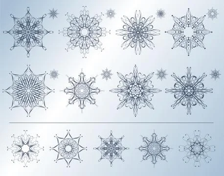 Snowflakes Stock Illustration