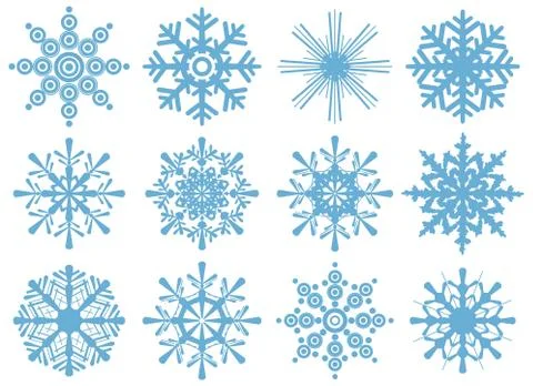 Snowflakes Stock Illustration